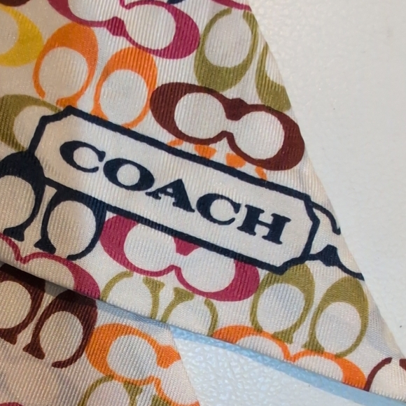 COACH Twilly 2 Sided Legacy Print And Classic C on the other - NWT - Picture 2 of 5